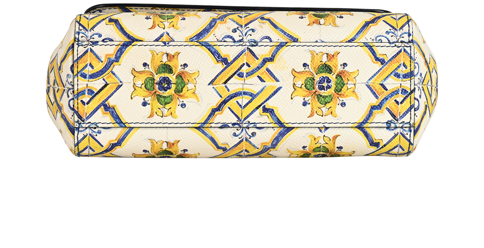 Small Miss Sicily, &pound;620, Handbags, White/Yellow, Leather, Top view